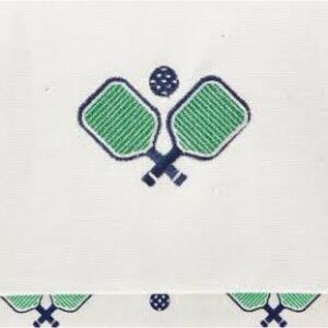 Pickleball is the popular game of choice. Great way to show off your enthusiasm